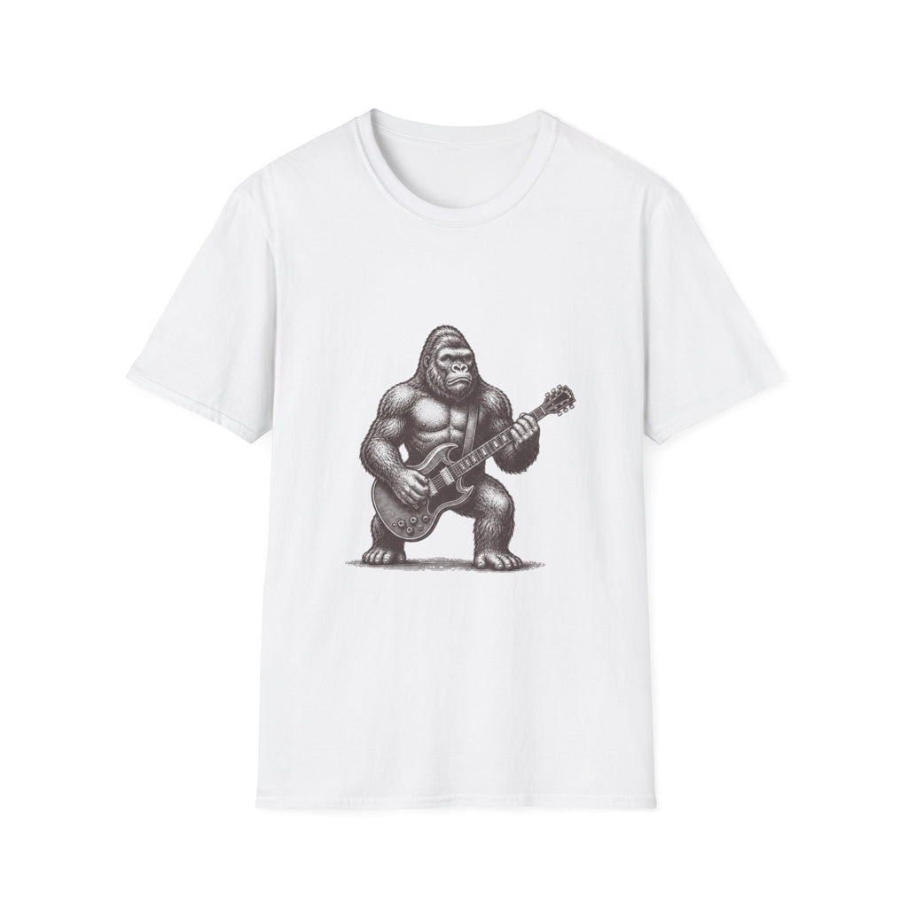Gorilla Playing Guitar T-Shirt | Rock Ape Graphic Tee
