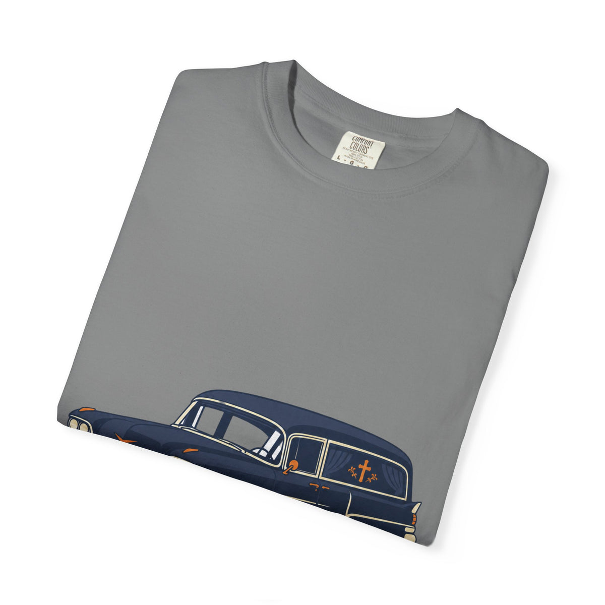 Vintage Hearse T-Shirt — Classic Retro Funeral Car Illustration
