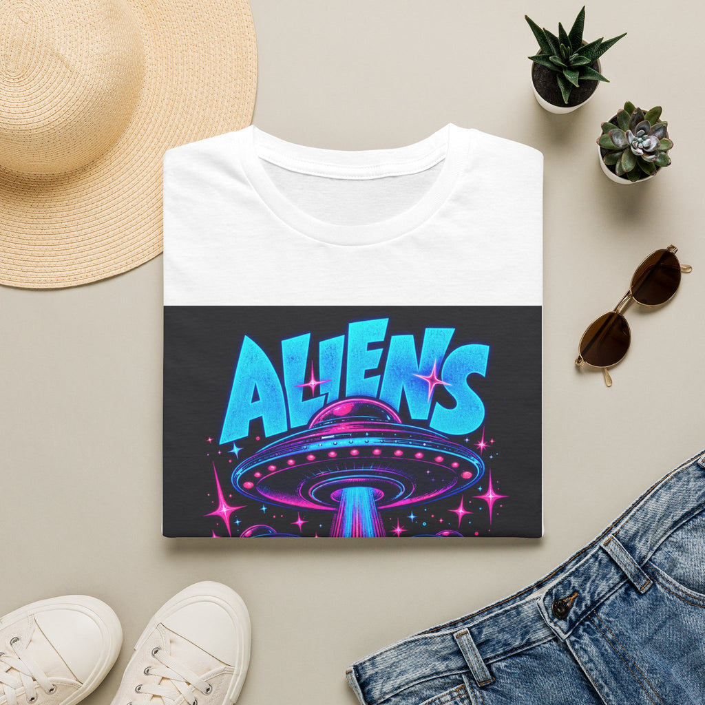 Aliens Are Coming T-Shirt | Retro UFO Sci-Fi Graphic Tee