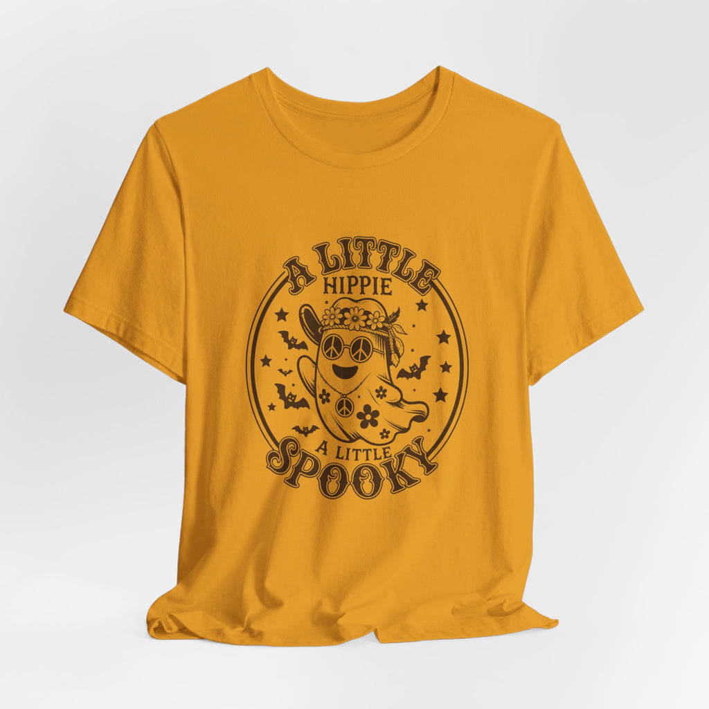 Hippie Spooky Tee — "A Little Hippie, A Little Spooky" Retro Halloween T-Shirt