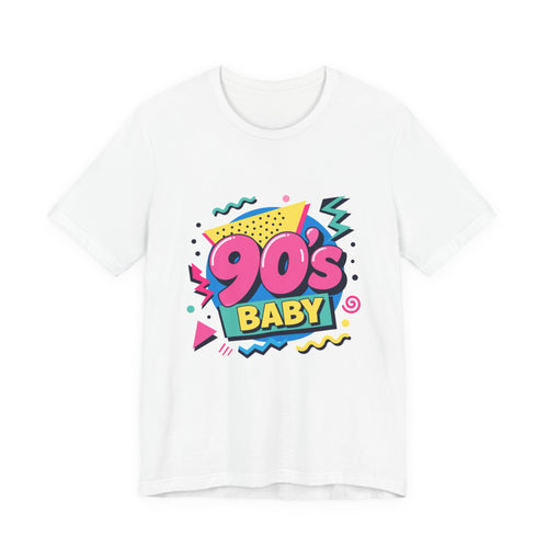 90s Baby Retro Graphic Tee | Neon Memphis 1990s Vintage Style