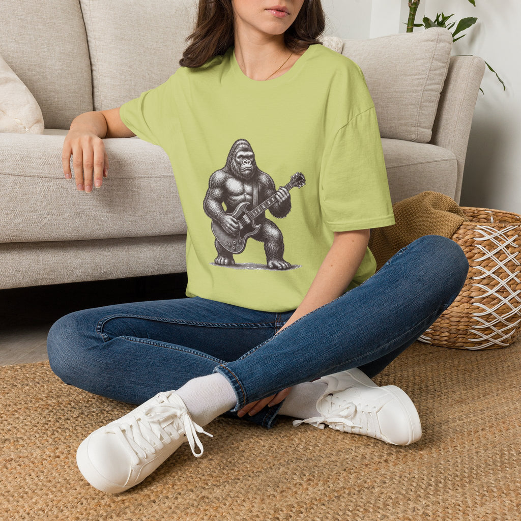 Gorilla Playing Guitar T-Shirt | Rock Ape Graphic Tee