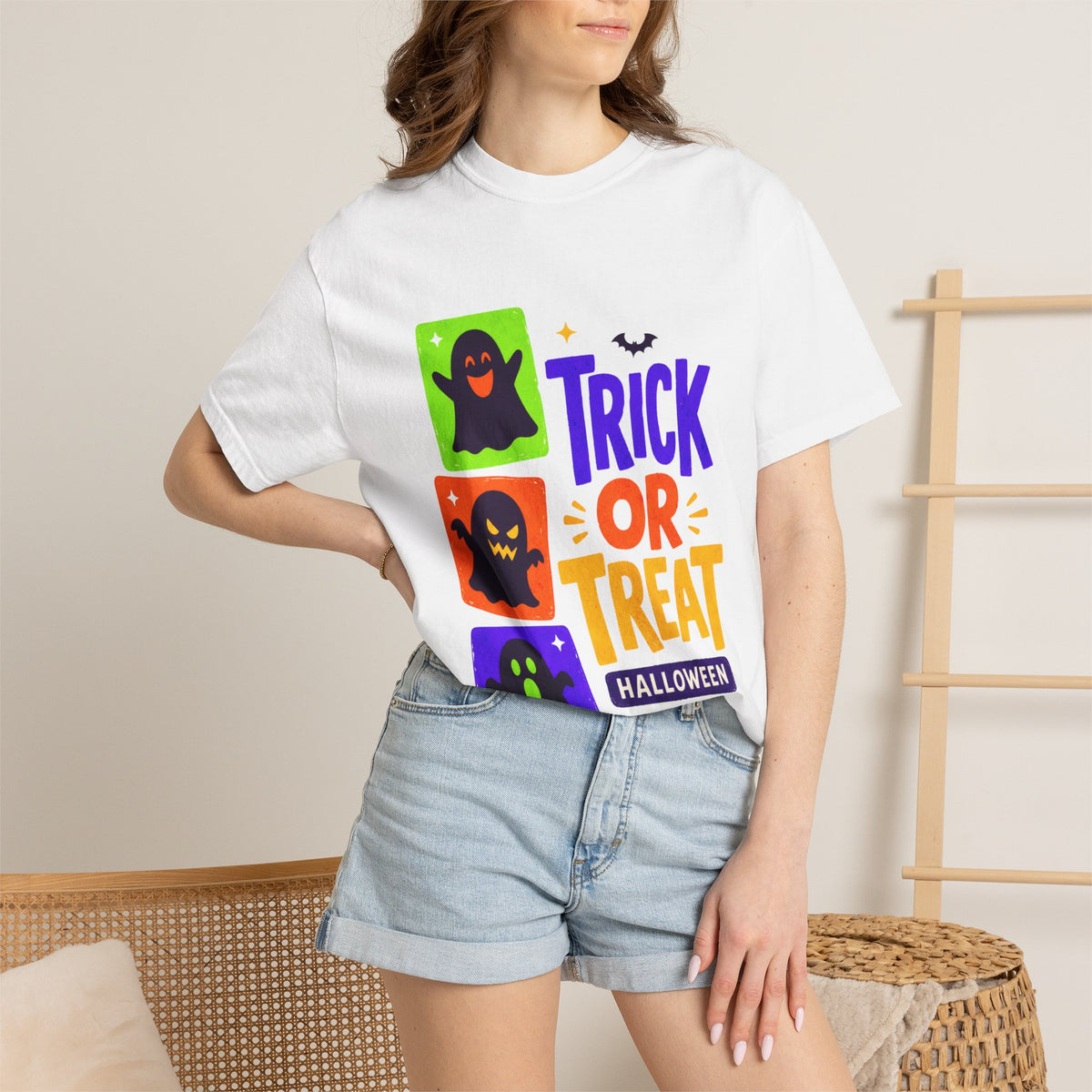 Trick or Treat Halloween T-Shirt — Cute Ghosts Costume Tee