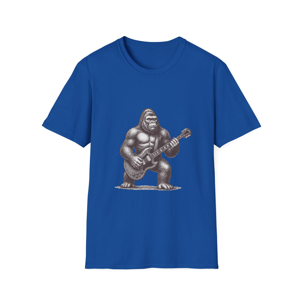 Gorilla Playing Guitar T-Shirt | Rock Ape Graphic Tee