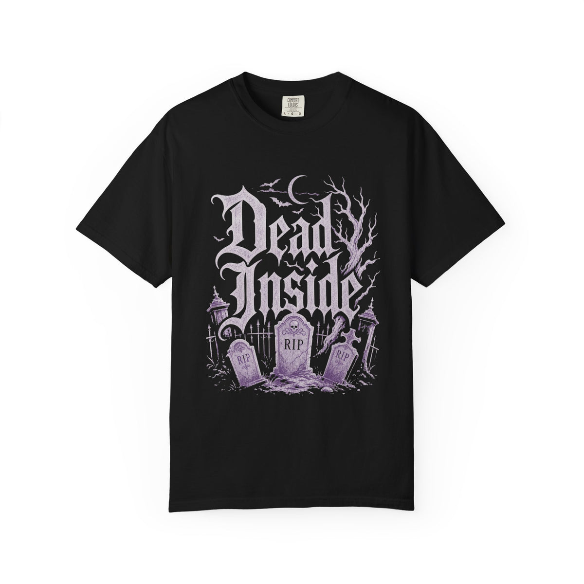 Dead Inside Graveyard T-Shirt — Gothic Cemetery Graphic Tee