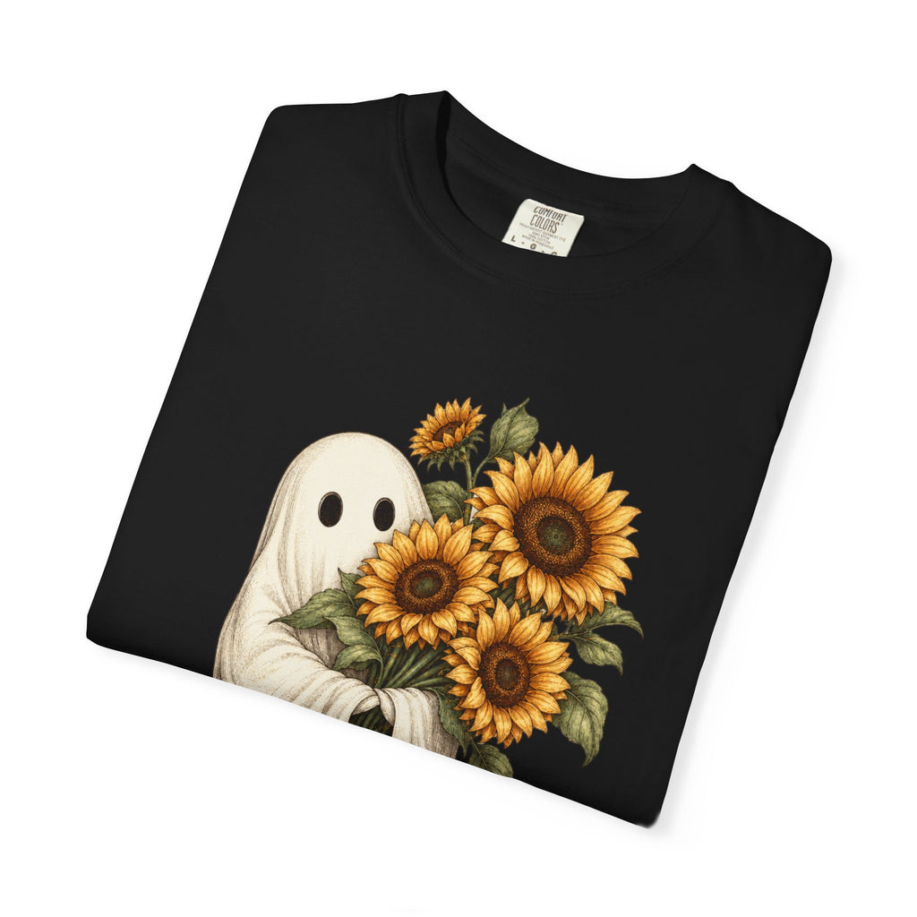 Ghost Holding Sunflowers T-Shirt