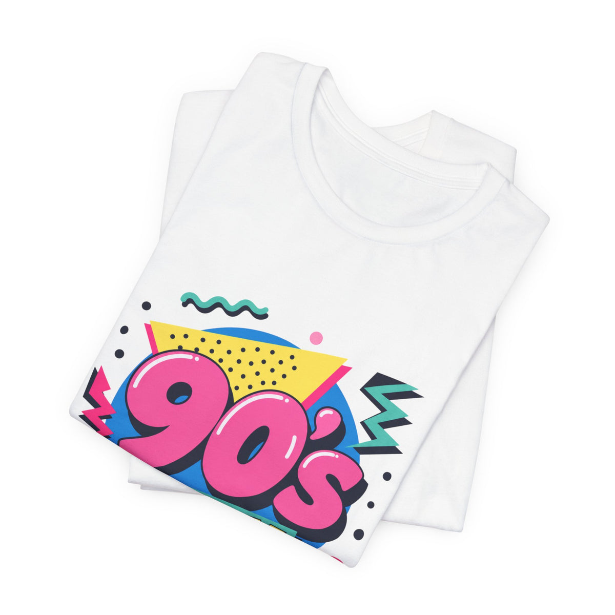 90s Baby Retro Graphic Tee | Neon Memphis 1990s Vintage Style