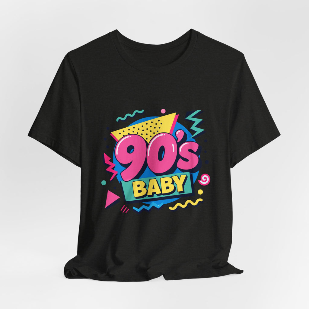 90s Baby Retro Graphic Tee | Neon Memphis 1990s Vintage Style