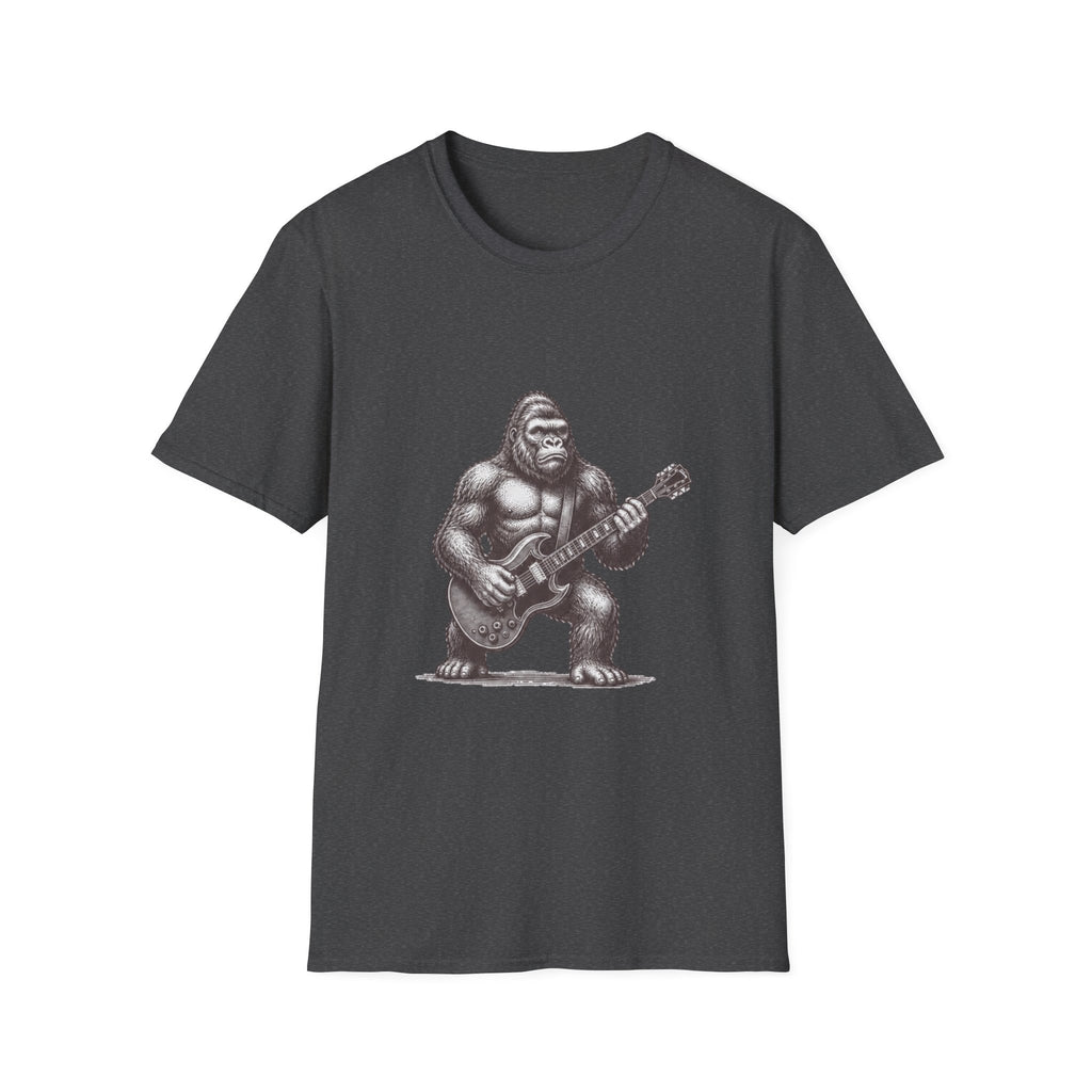 Gorilla Playing Guitar T-Shirt | Rock Ape Graphic Tee