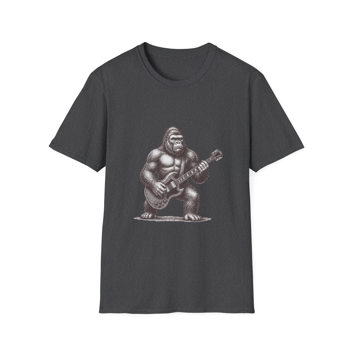Gorilla Playing Guitar T-Shirt | Rock Ape Graphic Tee