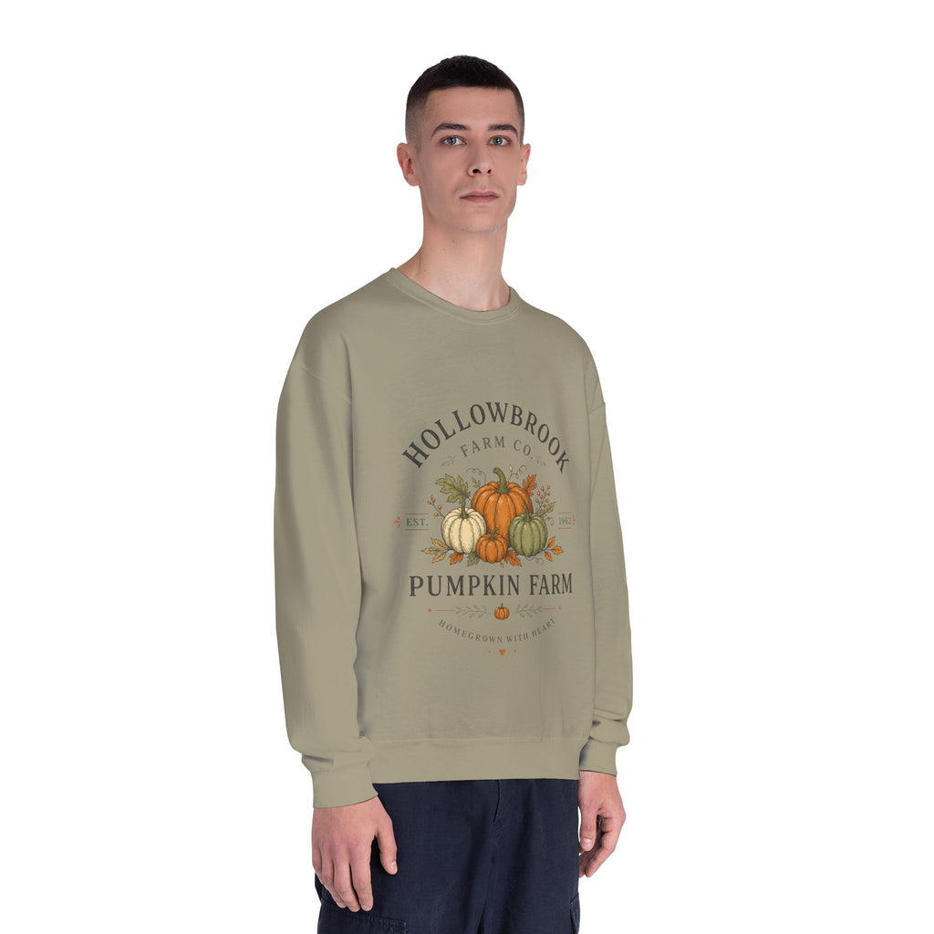 Pumpkin Farm Crewneck Sweatshirt — Hollowbrook Autumn Graphic