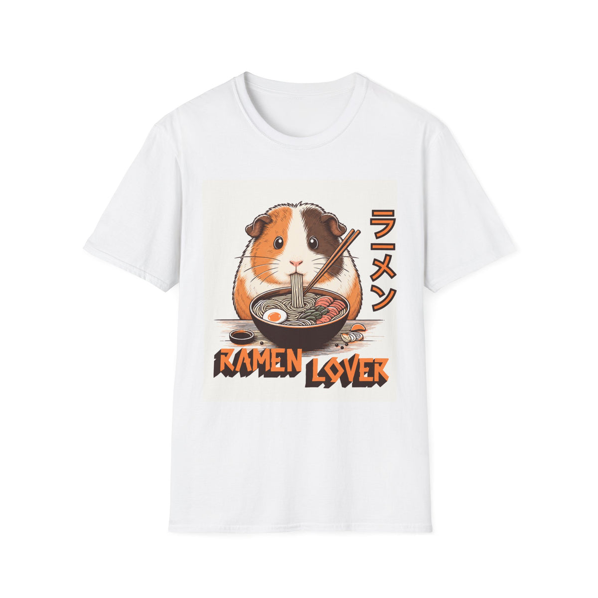 Guinea Pig Slurping Ramen T-Shirt | Ramen Lover Tee
