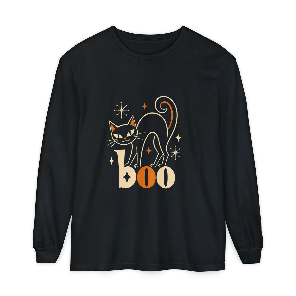 Boo Cat Long Sleeve Tee