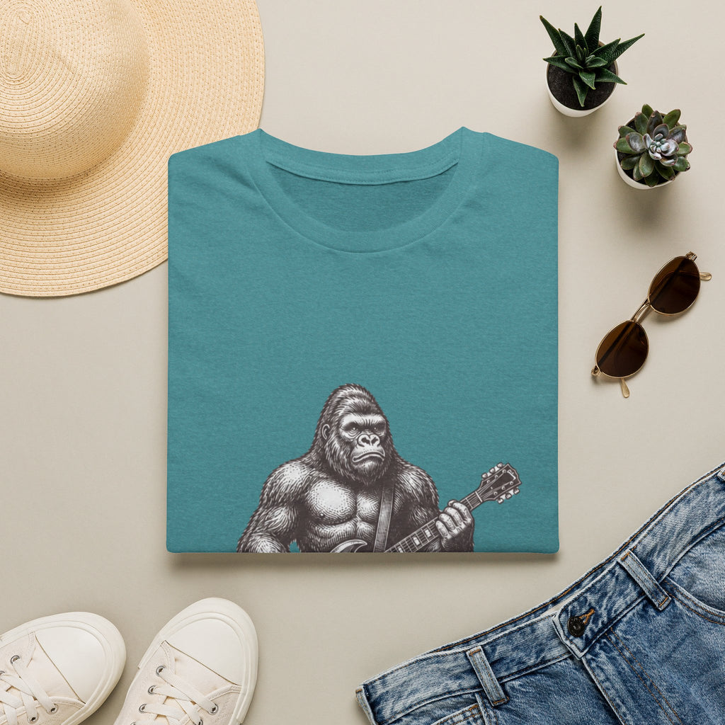 Gorilla Playing Guitar T-Shirt | Rock Ape Graphic Tee