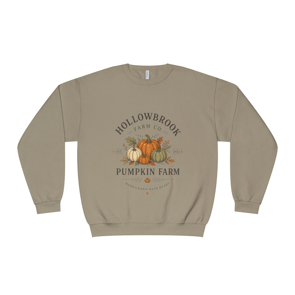 Pumpkin Farm Crewneck Sweatshirt — Hollowbrook Autumn Graphic