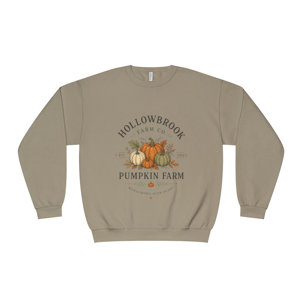 Pumpkin Farm Crewneck Sweatshirt — Hollowbrook Autumn Graphic