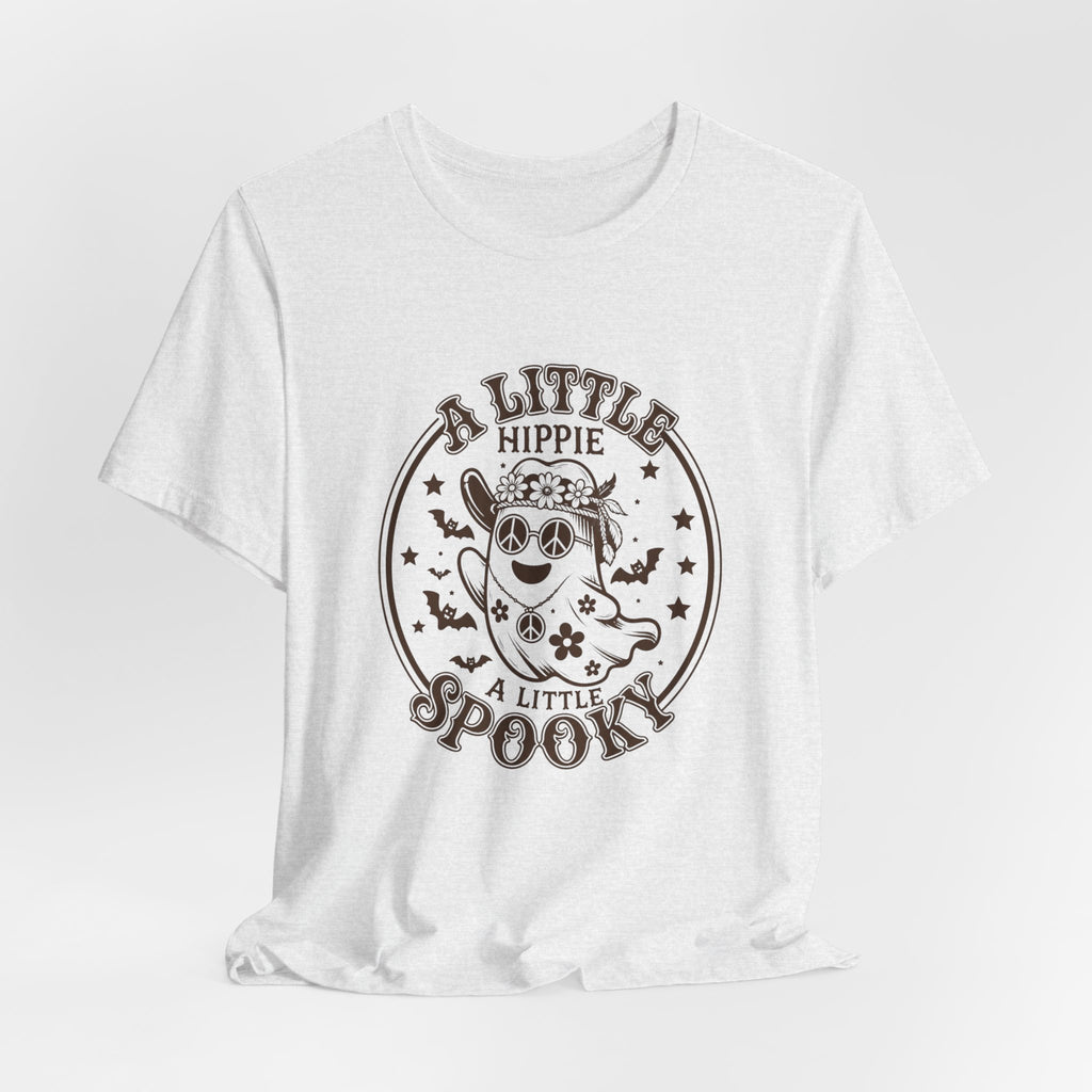 Hippie Spooky Tee — "A Little Hippie, A Little Spooky" Retro Halloween T-Shirt