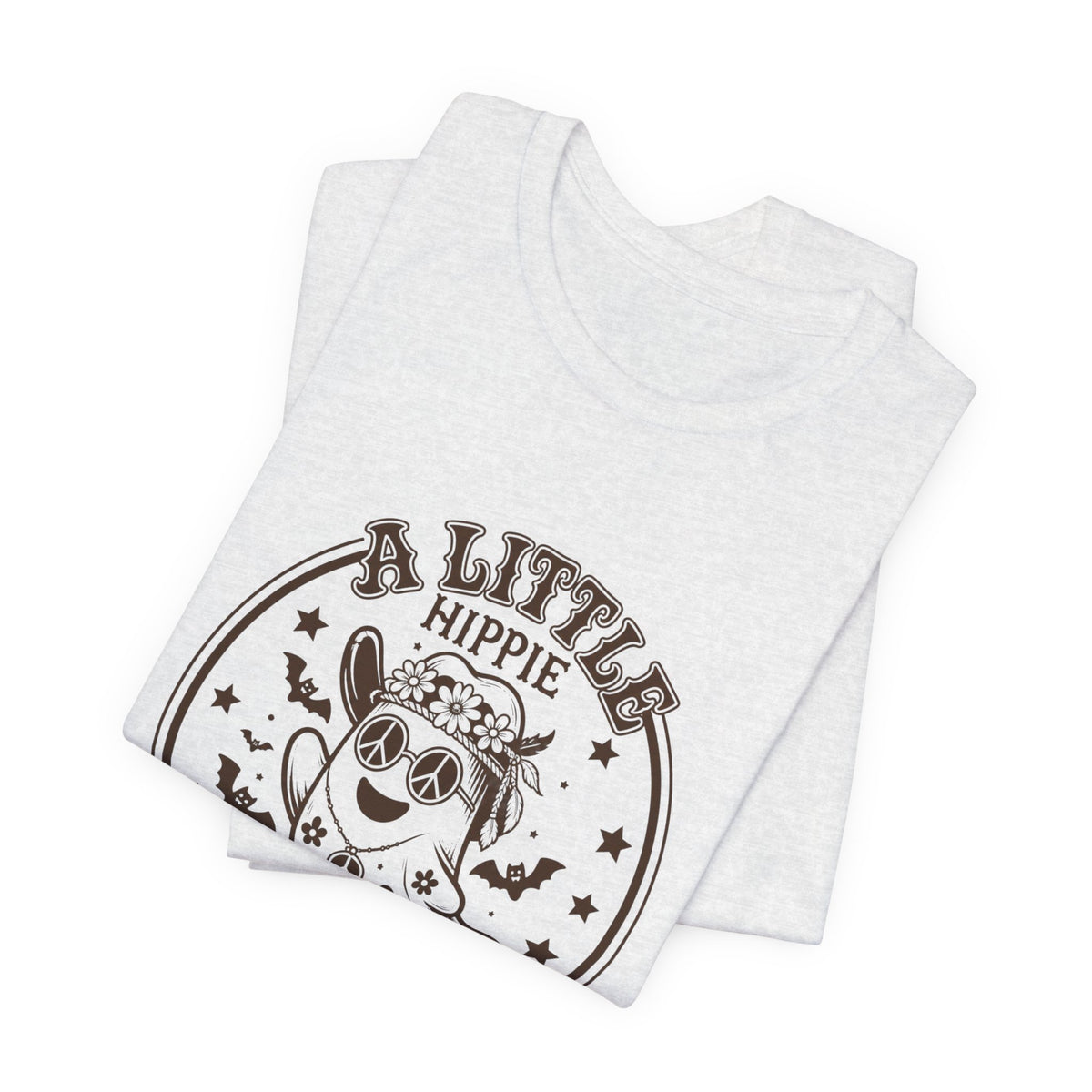 Hippie Spooky Tee — "A Little Hippie, A Little Spooky" Retro Halloween T-Shirt