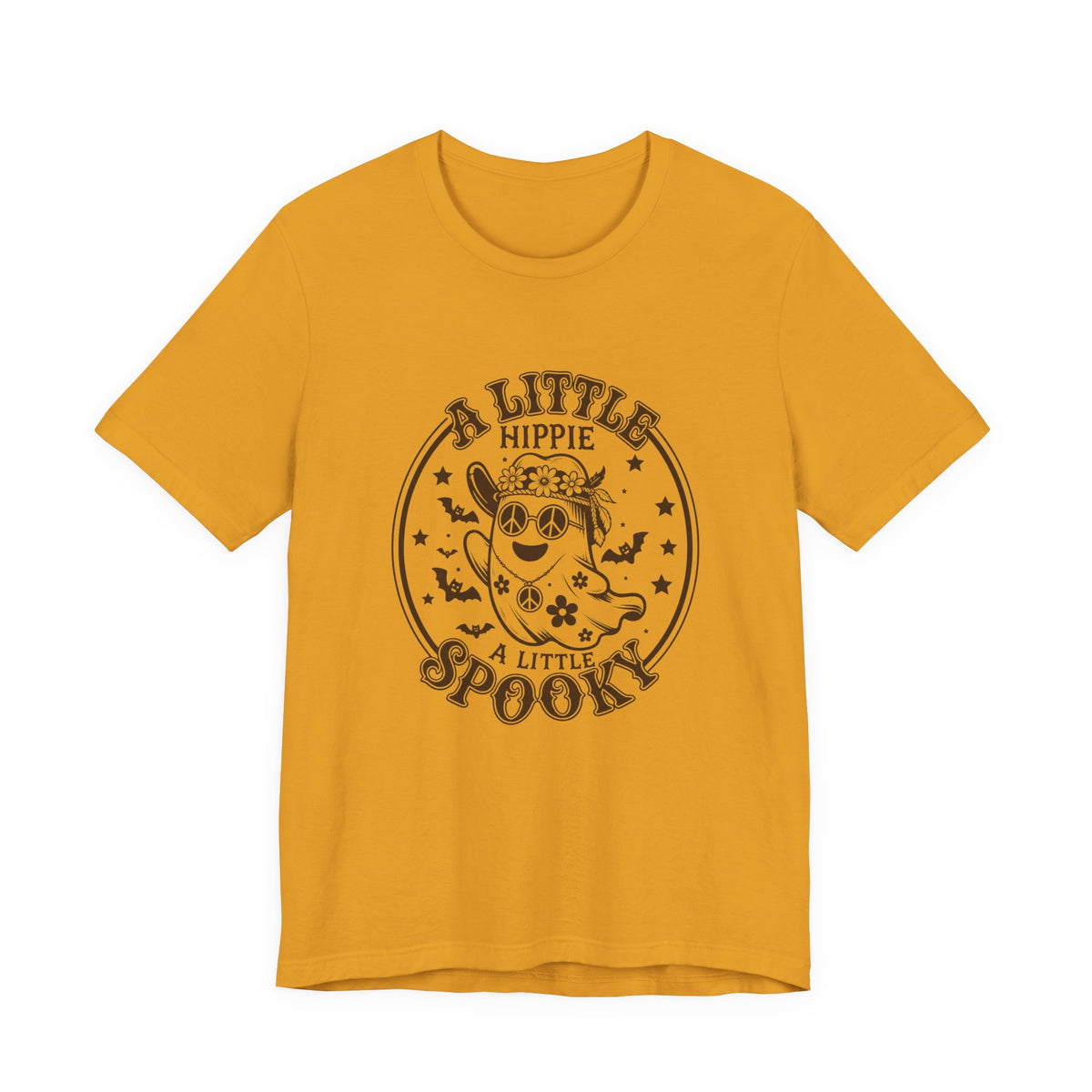 Hippie Spooky Tee — "A Little Hippie, A Little Spooky" Retro Halloween T-Shirt