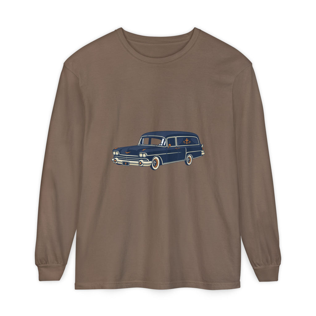 Vintage Station Wagon Long Sleeve Tee — Retro Family Car Graphic