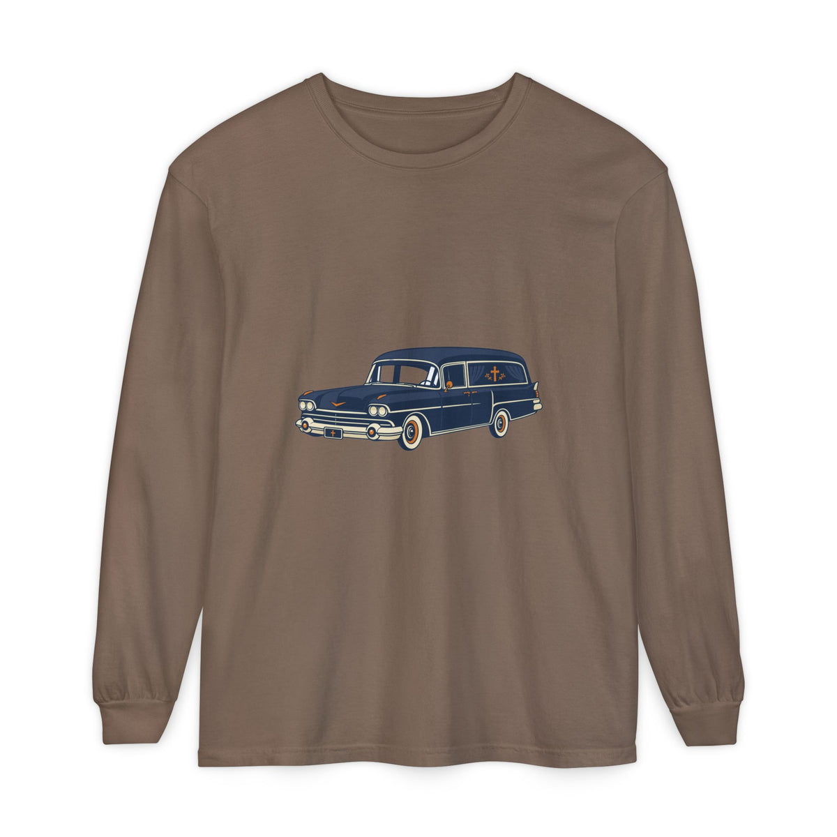 Vintage Station Wagon Long Sleeve Tee — Retro Family Car Graphic