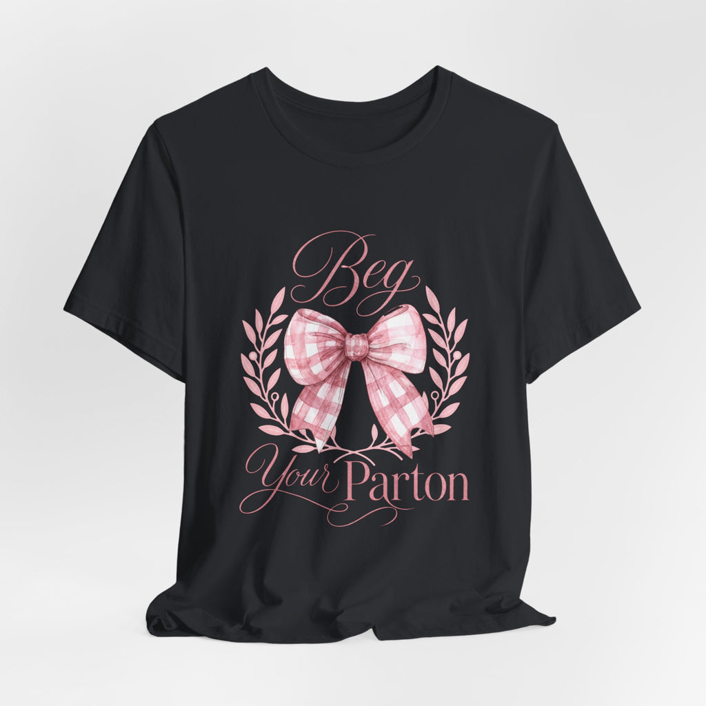 Bow Wreath 'Beg Your Pardon' T-Shirt | Pink Gingham Bow Tee