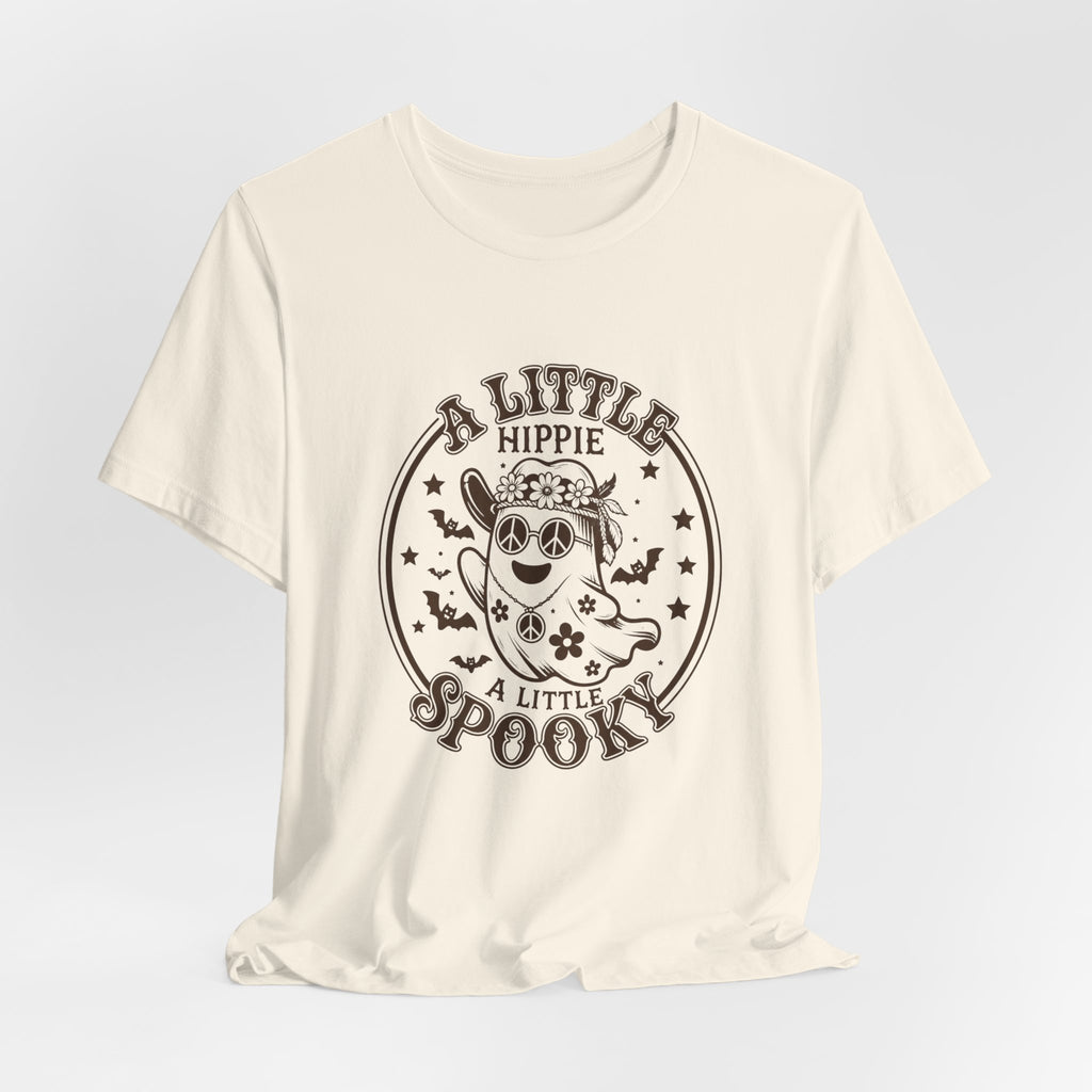 Hippie Spooky Tee — "A Little Hippie, A Little Spooky" Retro Halloween T-Shirt