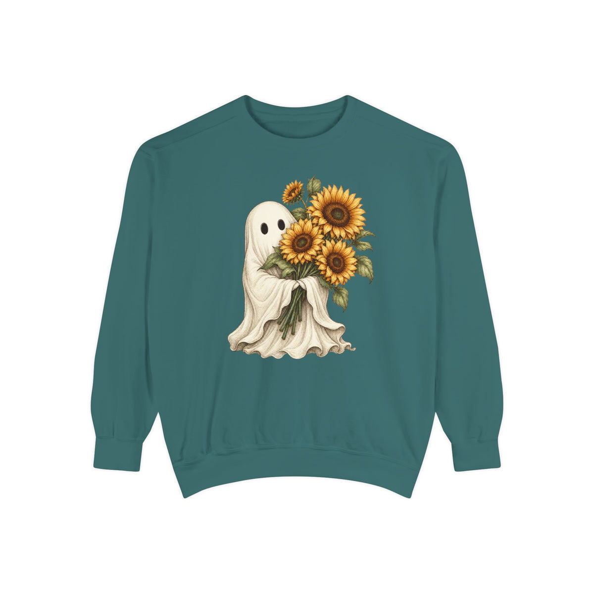 Ghost with Sunflowers Sweatshirt
