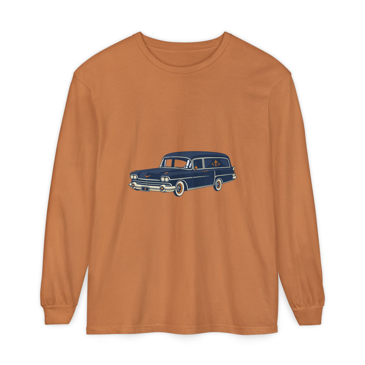 Vintage Station Wagon Long Sleeve Tee — Retro Family Car Graphic