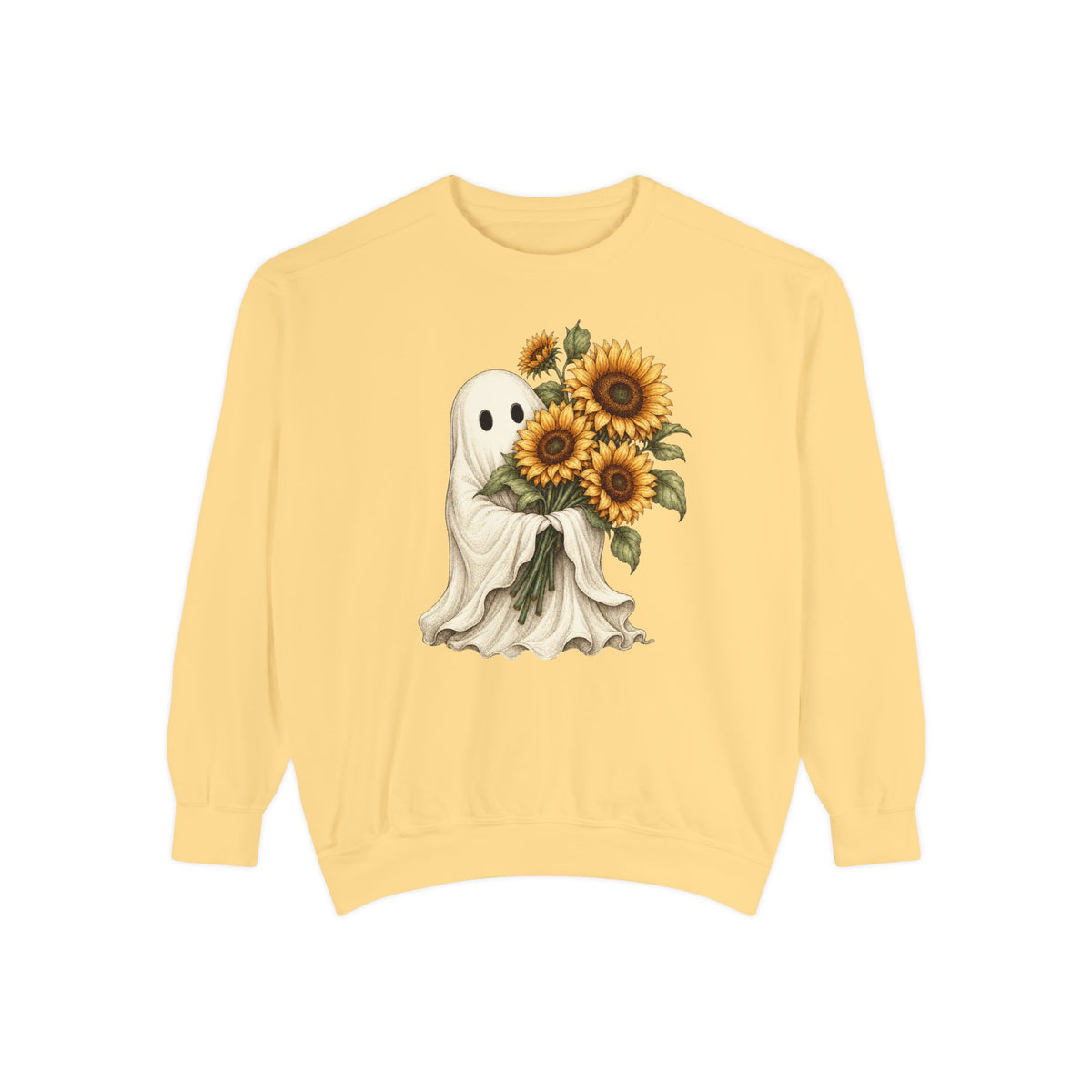 Ghost with Sunflowers Sweatshirt