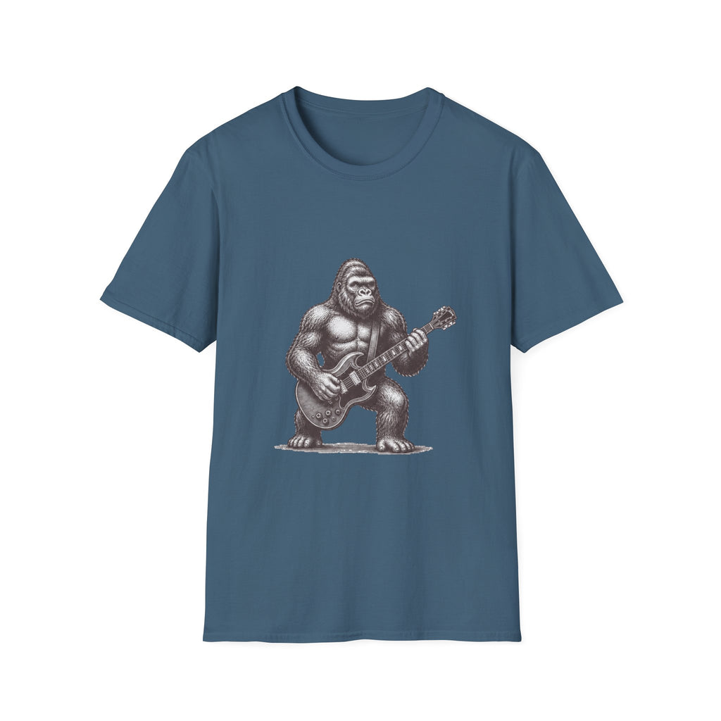 Gorilla Playing Guitar T-Shirt | Rock Ape Graphic Tee