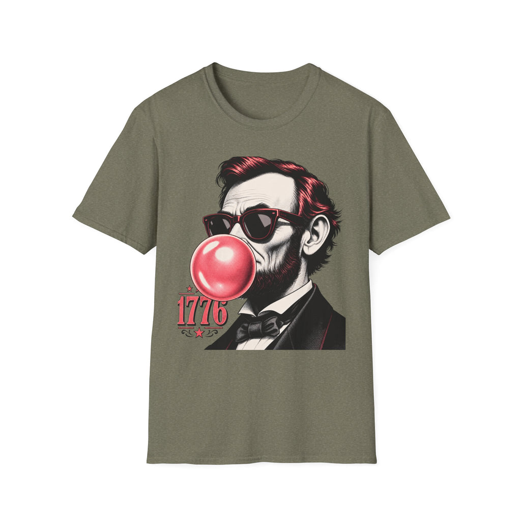 Abraham Lincoln Bubble Gum T-Shirt | Pop Art Abe with Sunglasses