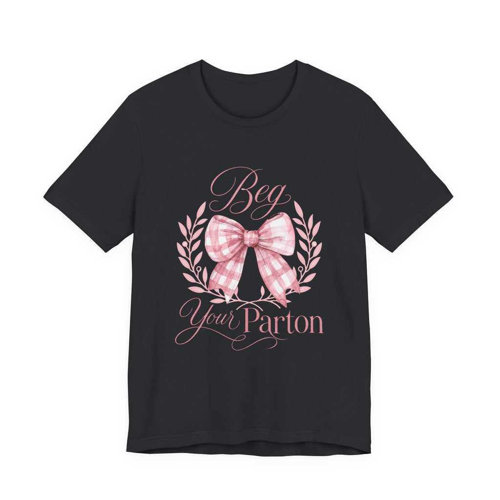 Bow Wreath 'Beg Your Pardon' T-Shirt | Pink Gingham Bow Tee