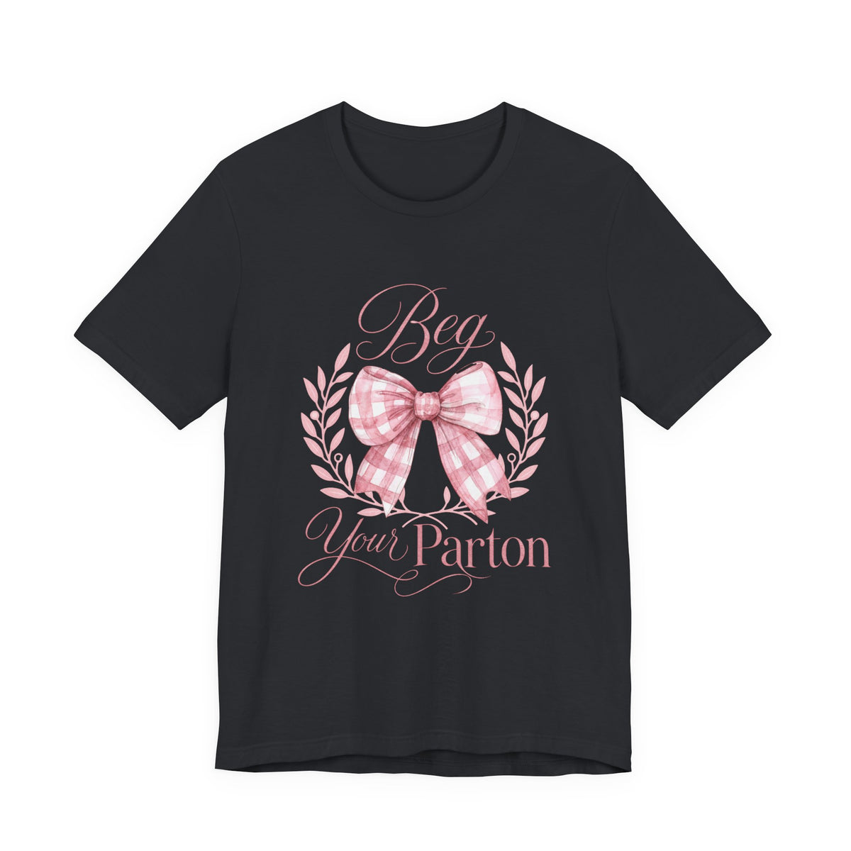 Bow Wreath 'Beg Your Pardon' T-Shirt | Pink Gingham Bow Tee