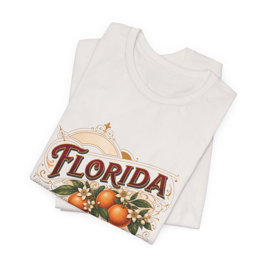Florida Orange Grove Vintage Citrus Tee | Retro Fruit Graphic