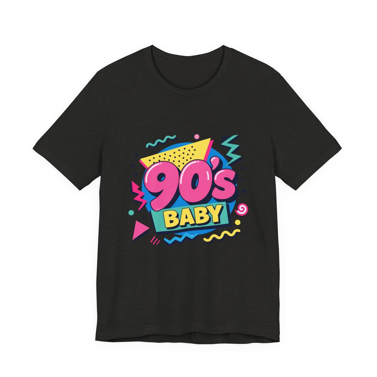 90s Baby Retro Graphic Tee | Neon Memphis 1990s Vintage Style