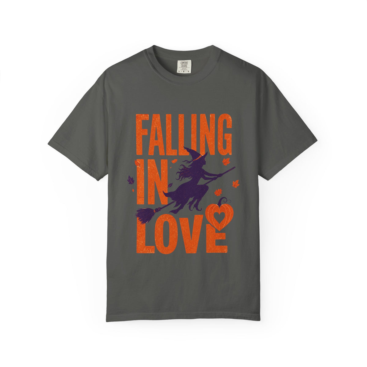 Falling in Love Witch T-Shirt — Halloween Romantic Graphic Tee