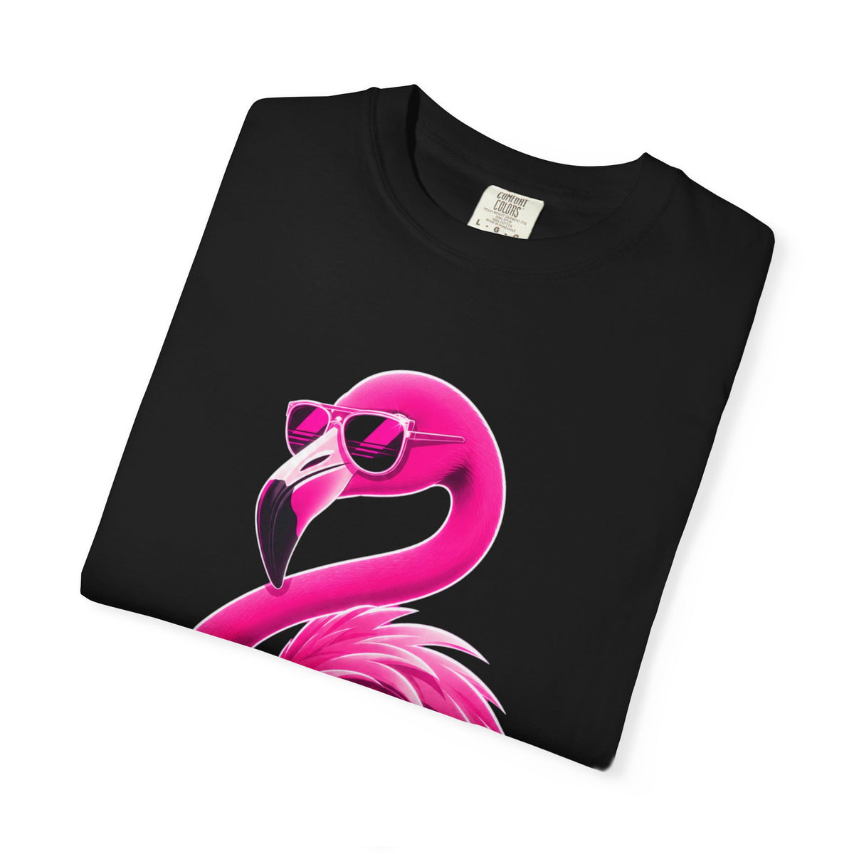 Pink Flamingo Graphic T-Shirt — Cool Sunglasses Tropical Tee