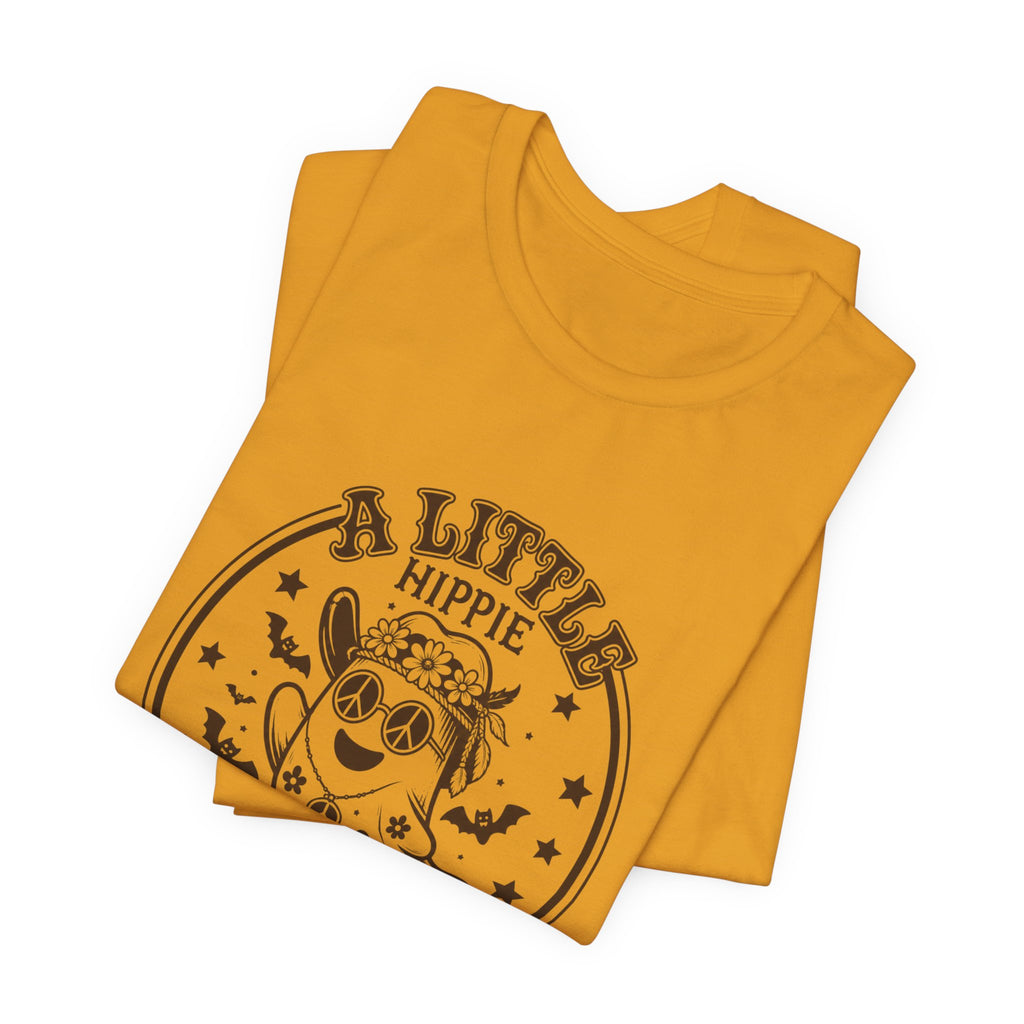 Hippie Spooky Tee — "A Little Hippie, A Little Spooky" Retro Halloween T-Shirt