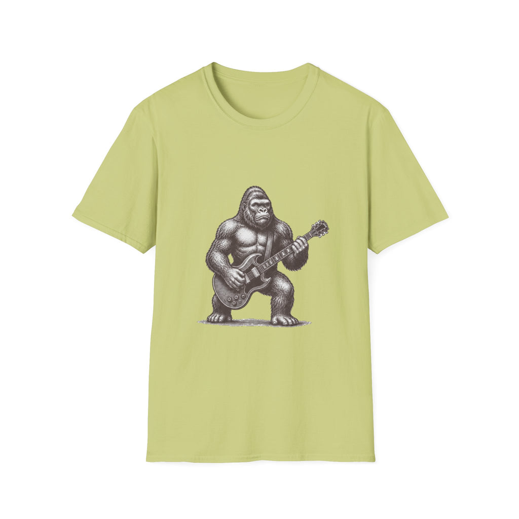 Gorilla Playing Guitar T-Shirt | Rock Ape Graphic Tee