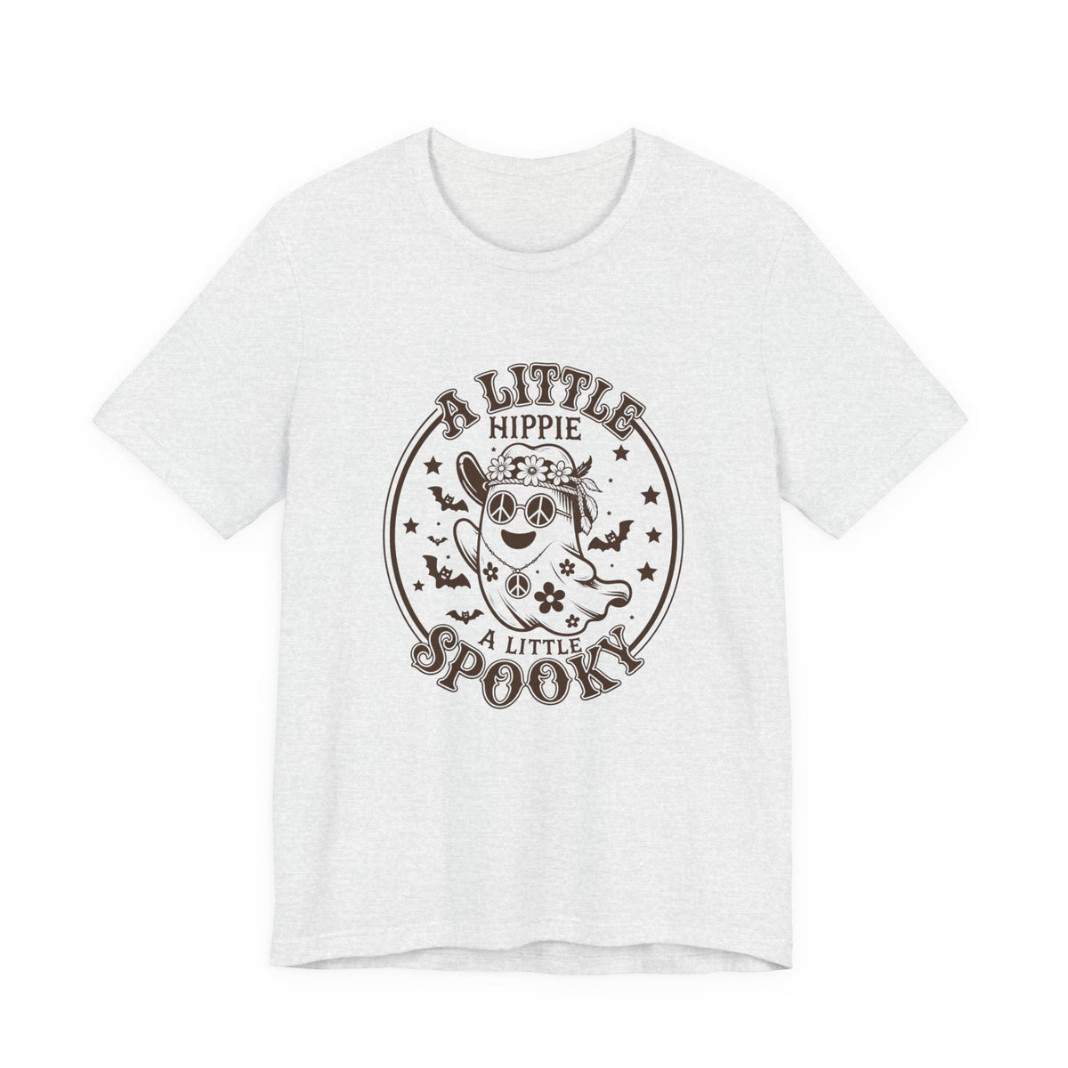 Hippie Spooky Tee — "A Little Hippie, A Little Spooky" Retro Halloween T-Shirt