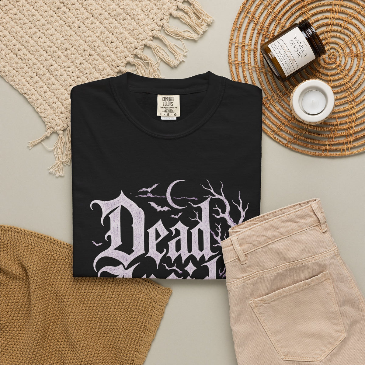 Dead Inside Graveyard T-Shirt — Gothic Cemetery Graphic Tee