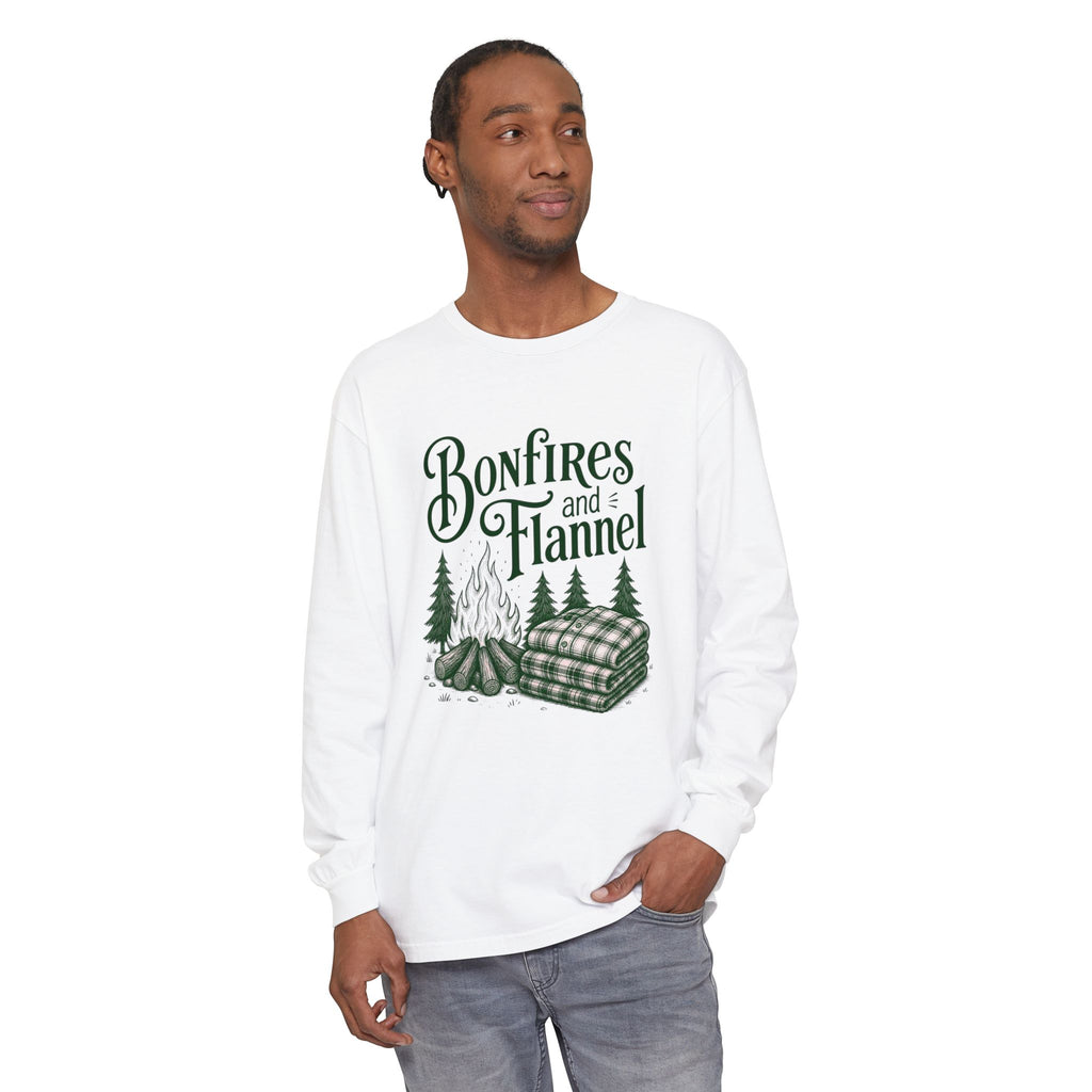 Bonfires and Flannel Long Sleeve Tee