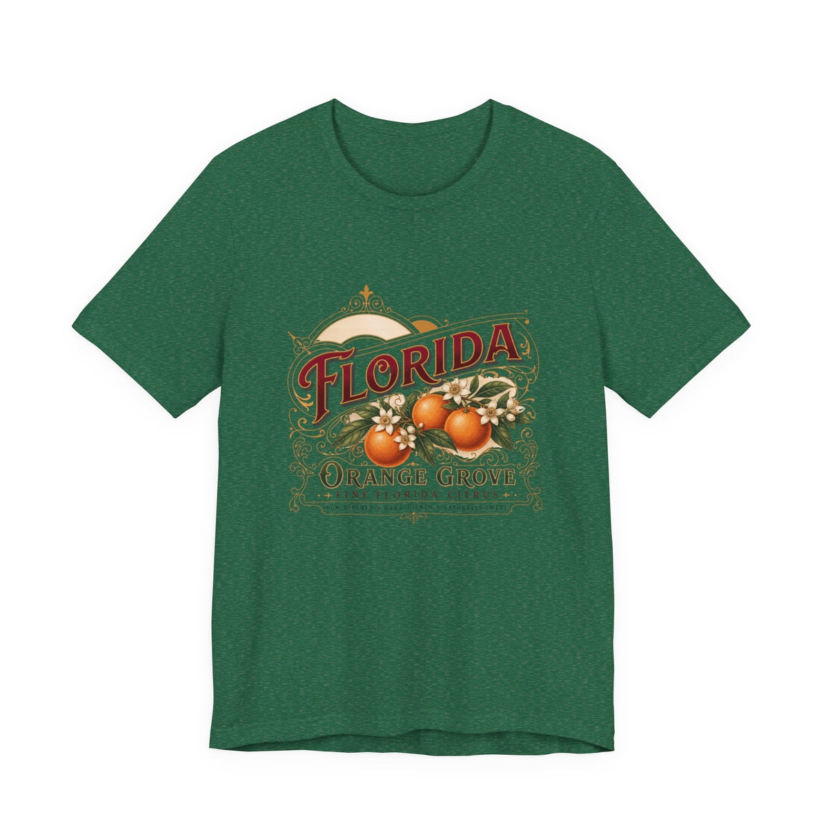 Florida Orange Grove Vintage Citrus Tee | Retro Fruit Graphic